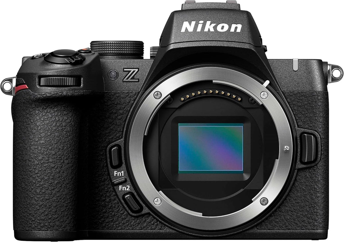 Nikon Z50II cuerpo de cámara sin espejo - Montura Nikon Z y sensor CMOS - Formatos JPEG y MP4 - Estabilización digital e ISO ampliado mínimo 100