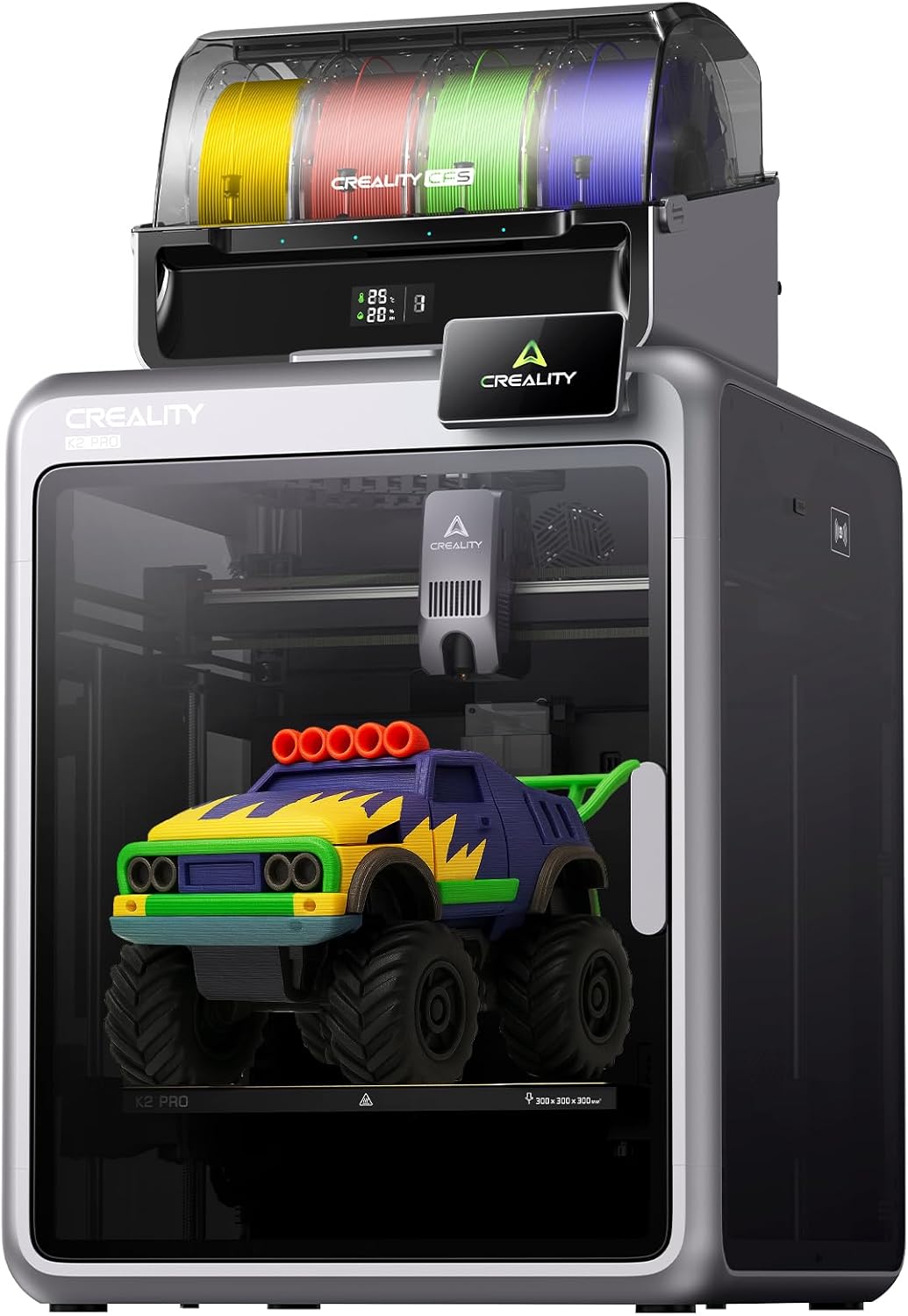 Creality K2 Pro Combo A Impresora 3D FDM Multicolor - Sistema CFS y Velocidad 600 mm s - Cámara Dual AI y Nivelación Automática
