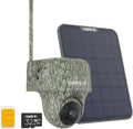 Reolink Go Ranger PT cámara exterior 4G - Vídeo 4K con visión nocturna - Detección IA y reconocimiento de animales - Panel solar de 6 W y microSD de 32 GB