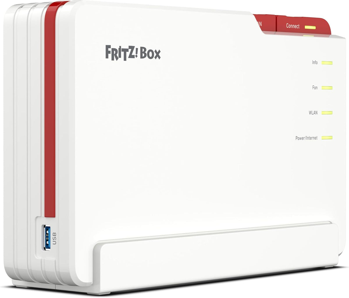 Router WiFi 7 AVM FRITZ Box 5690 Pro - tribanda hasta 18,5 Gbps con Mesh - puerto WAN 2,5G y cuatro LAN Gigabit - base DECT USB 3.1 e interfaz en español