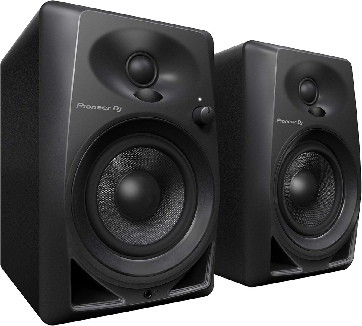 Pioneer DJ DM-40 monitores de estudio - Pareja estéreo con potencia máxima de 25 W - Tweeter y control de volumen - RCA y auxiliar para DJ con montaje sobre mesa