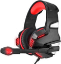 HOUDISAM auriculares gaming con micrófono - Diseño rojo para ordenador - Peso de 50 g y una unidad incluida - Accesorio de audio para juegos de PC