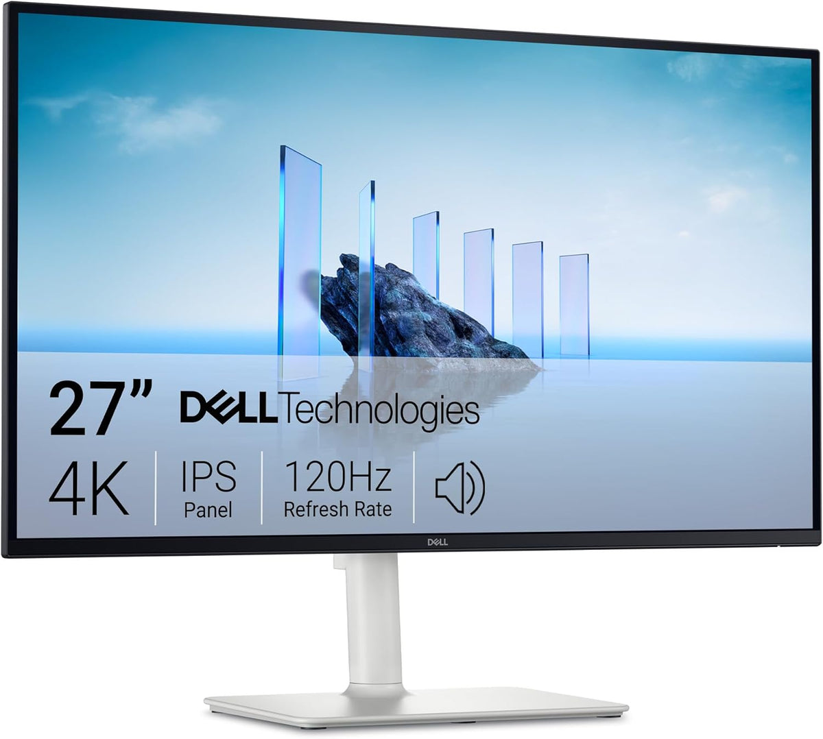 Monitor Dell 27 Plus S2725QS de 27 pulgadas - resolución 4K UHD con panel IPS mate - frecuencia de 120 Hz y AMD FreeSync Premium - altura ajustable y altavoces