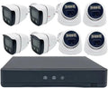 Cámara domo AHD de 5 MP - imagen 1080p a todo color - visión nocturna y audio integrado - kit de vigilancia de 8 canales para interior