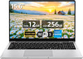 Portátil 15,6 pulgadas Full HD - Celeron N4000 hasta 2,6 GHz con 12 GB RAM y SSD de 256 GB - Pantalla IPS 1920 x 1080 con apertura 180 grados - Windows 11 Pro WiFi 5