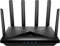 Cudy P5 router 5G WiFi 6 - AX3000 de doble banda con doble SIM y 4 x 4 MIMO - Antenas desmontables y conexión Ethernet - VPN ZeroTier y Cloudflare