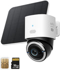 eufy Security 4G LTE Cam S330 cámara solar - Resolución 4K UHD con movimiento PTZ - Seguimiento IA de personas y vehículos - Panel solar y tarjeta SIM
