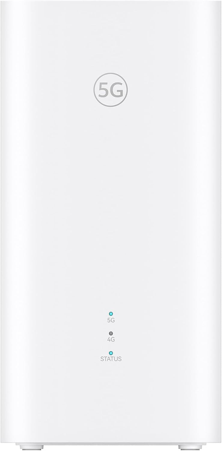 HUAWEI 5G CPE 5s H153 router con SIM - WiFi 6 AX3000 y descarga de hasta 3600 Mbps - Antena de 9 dBi y puerto LAN WAN - Diagnóstico visual de la red