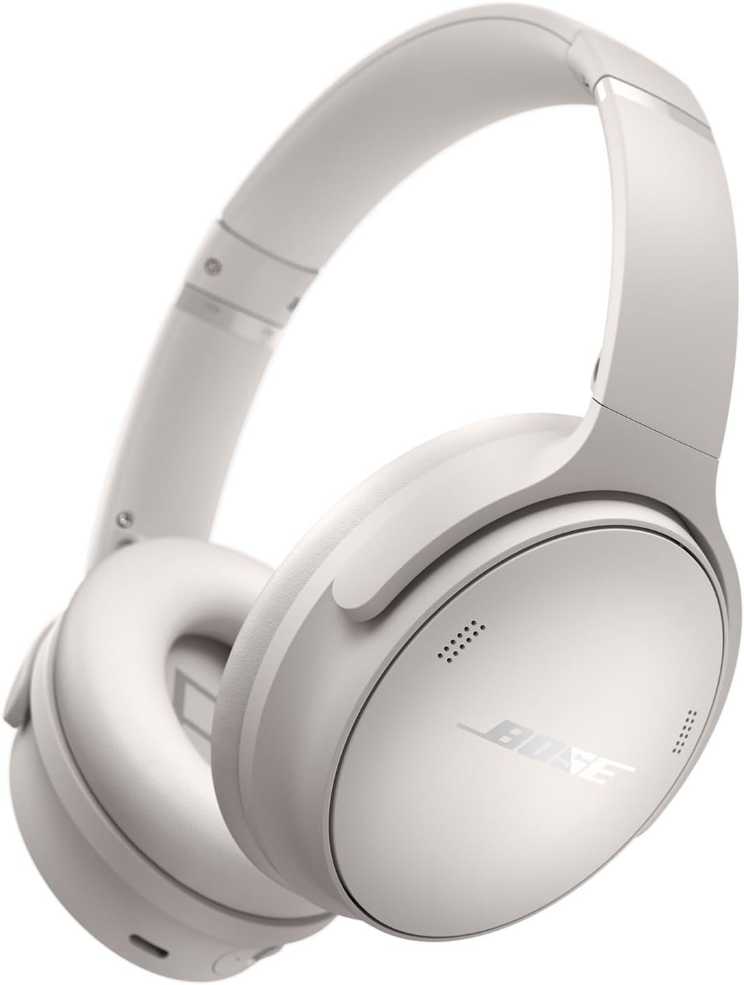 Auriculares Bose QuietComfort - diadema inalámbrica Bluetooth en blanco ahumado - cancelación activa de ruido con micrófono - autonomía de hasta 24 horas y cable