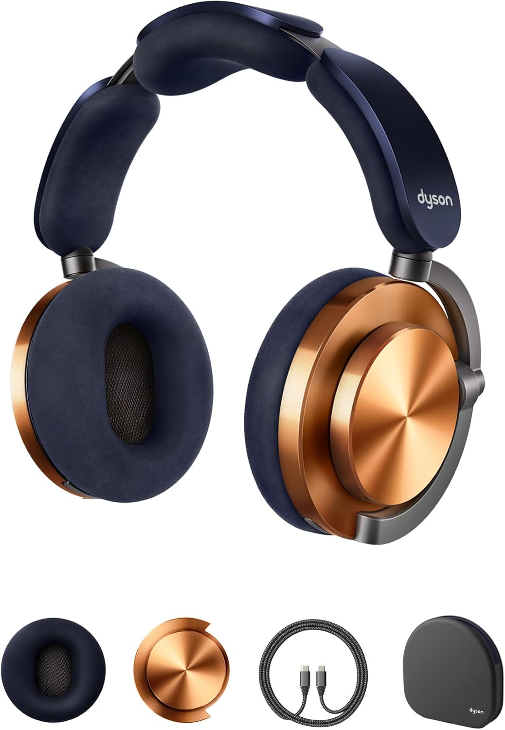 Dyson OnTrac auriculares inalámbricos - Cancelación activa de ruido y Bluetooth 5.0 - Autonomía de hasta 55 horas - Carga rápida y estuche de protección