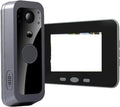 Timbre exterior OPTEPYOE - funcionamiento mediante pilas - pantalla de 4 pulgadas para control de puerta - cámara de 1024p con almacenamiento de 128 GB
