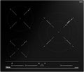 Placa de inducción Teka IBC 63015 MSS - ancho de 60 cm con 3 zonas de cocción - superficie de vidrio negro - Multislider Power Plus Stop Go y Auto Lock