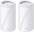 Sistema WiFi Mesh TP Link Deco BE85 - paquete de 2 unidades WiFi 7 BE19000 - tribanda hasta 22 Gbps con 12 flujos - puertos 10 G y 2,5 G con HomeShield