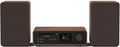 Pure sistema HiFi estéreo clásico 100 W - Radio Internet DAB FM CD USB y Bluetooth 5.2 - Spotify Connect AUX y entrada óptica - Acabado Coffee Black Walnut con WiFi