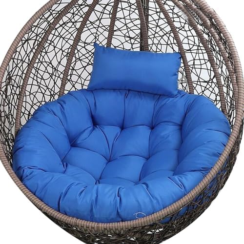 Silla Colgante Huevo de Ratán para Jardín y Terraza - Hamaca Colgante Interior y Exterior - Sillón Balancín Cómodo para Relajación