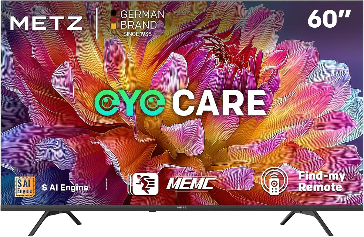 METZ 60MUF7000Z Smart TV 60 pulgadas - 4K UHD LED con Google TV y S AI Engine - MEMC Eye Care y Flicker Free - Dolby Audio Google Cast Bluetooth WiFi y USB