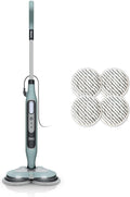Mopa de vapor Shark S8201EUCP - potencia de 1120 W para suelos duros sellados - Steam Blaster y 3 niveles de vapor - 6 bayetas Dirt Grip y cable de 8 m