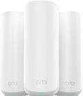 NETGEAR Orbi RBE373 sistema Mesh WiFi 7 - BE3600 de doble banda con velocidad de 3.6 Gbps - Cobertura de 360 m2 para 70 dispositivos - Router y dos extensores