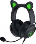Auriculares gaming Razer Kraken Kitty V2 Pro - circumaurales negros con aislamiento acústico - conexión alámbrica mediante jack de 3,5 mm - para juegos y streaming