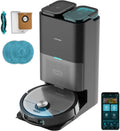 Cecotec Conga 20090 ProAI InfinitySoap Cut SPA Robot aspirador - Succión 8000 Pa y láser - IA con detección de objetos y Hair Cutting - Base autovaciado y dosificador jabón
