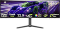 Amzfast AMZG49C7U monitor gaming curvo - Pantalla DQHD de 49 pulgadas y 120 Hz - Formato 32 a 9 con respuesta de 1 ms y Adaptive Sync - HDMI DisplayPort PiP PBP y VESA