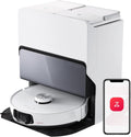 Roborock S8 MaxV Ultra Robot Aspirador y Fregasuelos Blanco - Base Todo en Uno - Succión 10000Pa con FlexiArm Design DuoRoller Riser y VibraRise 3.0
