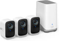 Sistema eufyCam S300 eufyCam 3C - conjunto de 3 cámaras exteriores 4K - batería de hasta 180 días y audio bidireccional - WiFi sin cuota mensual