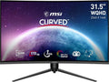 Monitor gaming curvo MSI G32CQ5P de 31,5 pulgadas - resolución WQHD 2560 x 1440 y panel VA 1500R - 170 Hz y respuesta de 1 ms - Adaptive Sync con HDMI y DisplayPort