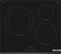 Placa de inducción Bosch PIJ631BB5E Serie 4 - ancho de 60 cm con 3 zonas - TouchSelect y 17 niveles de potencia - diseño negro sin perfiles e inicio automático