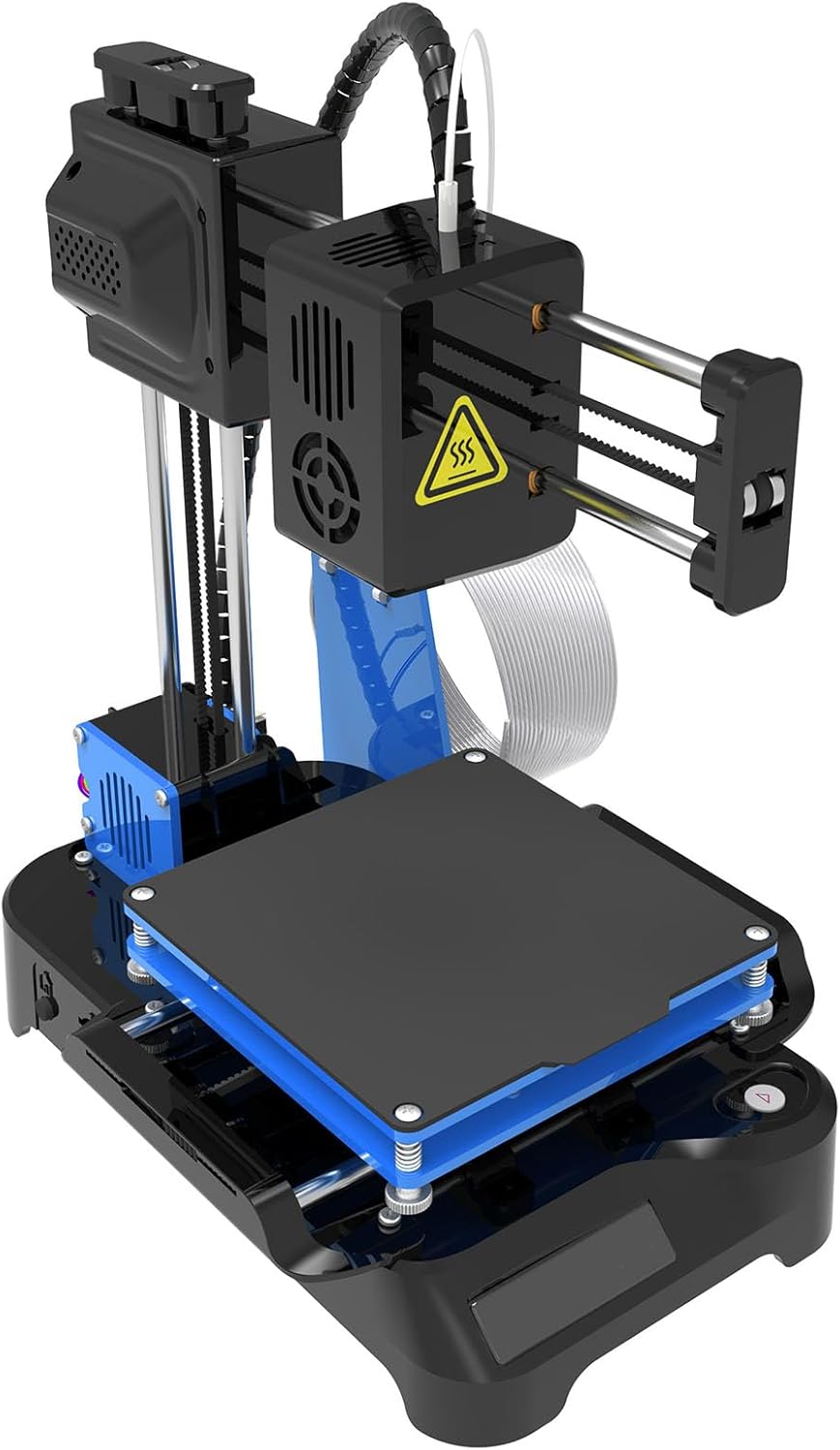 Hiraith - Mini impresora 3D DIY de alta precisión - Volumen 4 x 4 x 4 pulgadas - Alimentación 100 a 240 V con enchufe UE para principiantes
