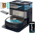 Cecotec Conga Z100 - Robot aspirador y friegasuelos 20000 Pa con IA - Navegación láser y mopa bimaterial XXL - Base de autovaciado y limpieza