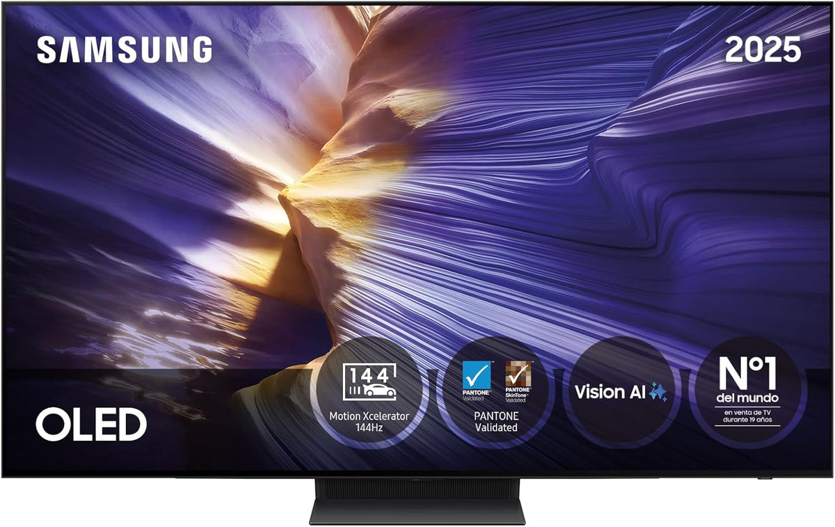Samsung S93F Smart TV OLED 65 pulgadas - 4K con Vision AI - Motion Xcelerator 144 Hz y colores Pantone - Mejora inteligente de imagen y sonido con HDMI