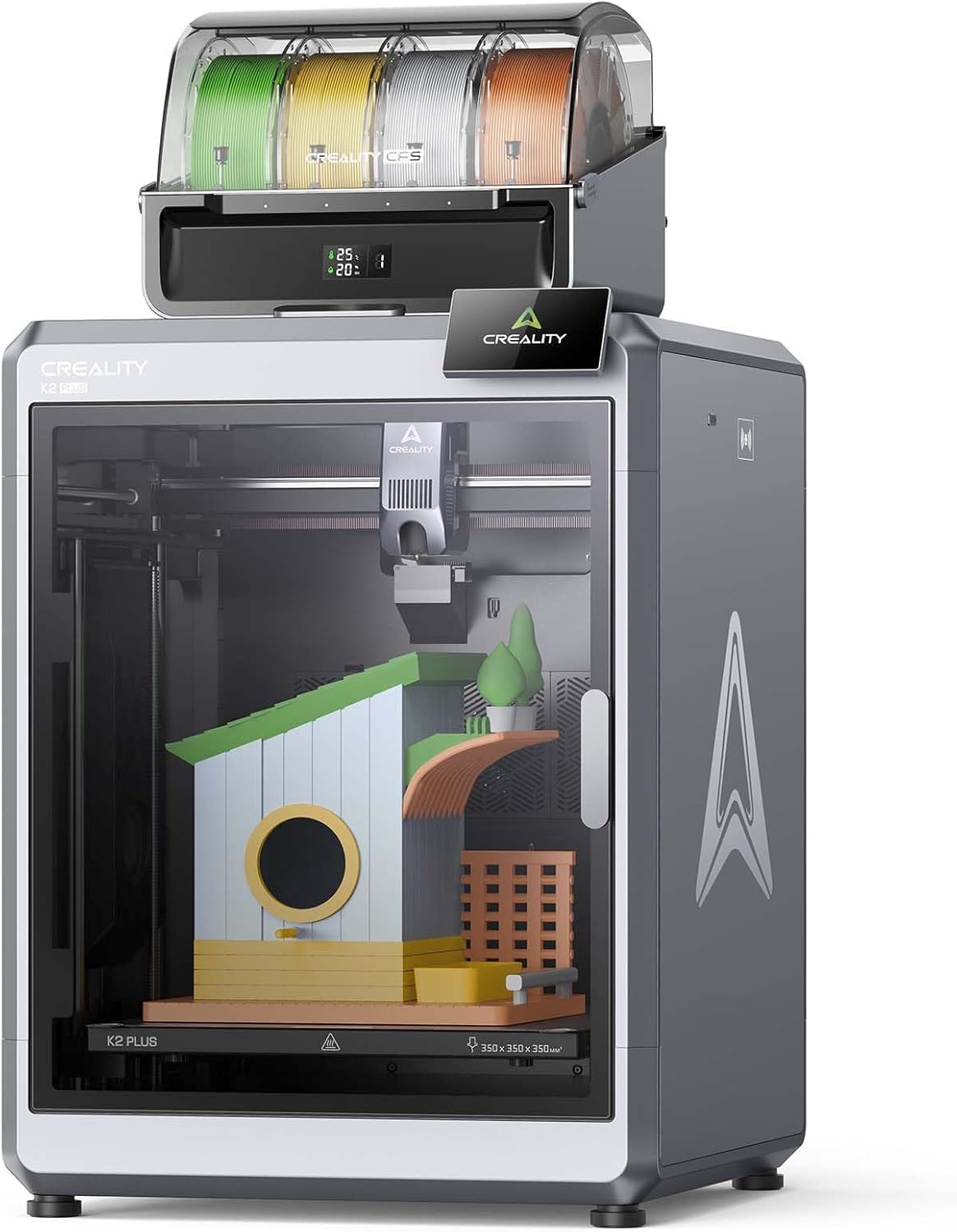 Creality K2 Plus Combo Impresora 3D Alta Velocidad - Impresión Multicolor 600 mm s con Cámara Dual AI - WiFi Ethernet y Nivelación Automática