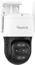 Cámara PTZ Reolink TrackMix WiFi 4K - doble lente con visión de 360 grados - seguimiento automático y zoom de 6 aumentos - detección de personas vehículos y animales