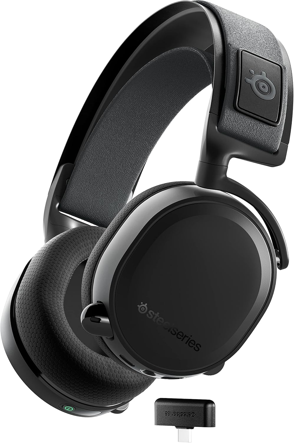 Auriculares gaming SteelSeries Arctis 7 Plus - inalámbricos de 2,4 GHz para PC y consolas - autonomía de hasta 30 horas - conexión USB en acabado negro