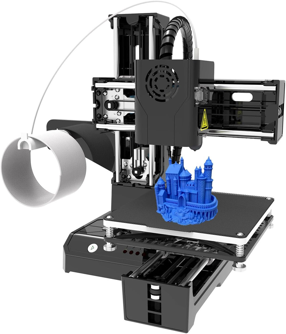 DIERI Mini Impresora 3D Escritorio para Niños - Tecnología FDM con Plataforma Extraíble - Impresión de Una Tecla y Área 100 x 100 x 100 mm