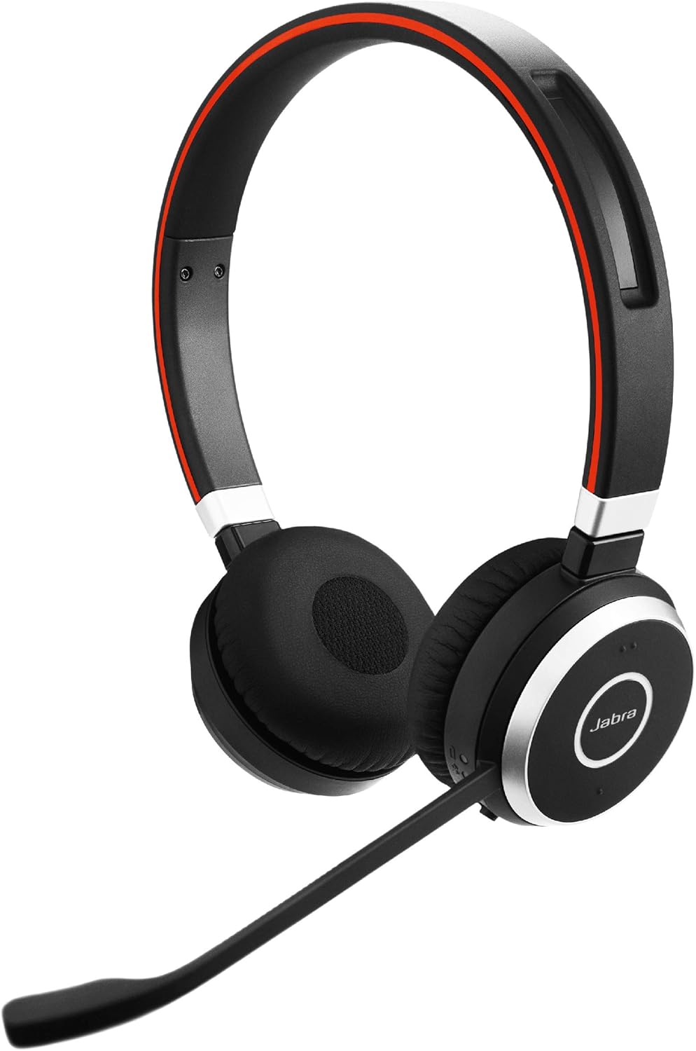Auriculares Jabra Evolve 65 MS Stereo - inalámbricos supraaurales para trabajo - certificados para Microsoft con aislamiento acústico - adaptador Bluetooth USB y batería duradera
