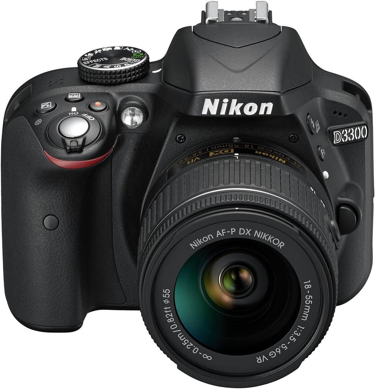 Nikon D3300 cámara réflex digital - Sensor CMOS de 24,2 MP y vídeo Full HD - Objetivo 18-55 mm AFP DX VR con estabilización - Pantalla LCD de 3 pulgadas color negro