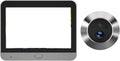 OPTEPYOE Mini300 timbre de voz - Pantalla LCD digital de 4.3 pulgadas - Detección de presencia humana - Tarjeta de memoria de 128 GB y Bluetooth