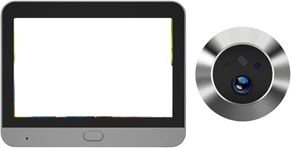 OPTEPYOE Mini300 timbre de voz - Pantalla LCD digital de 4.3 pulgadas - Detección de presencia humana - Tarjeta de memoria de 128 GB y Bluetooth
