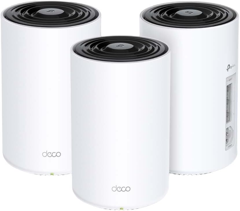TP-Link Deco PX50 sistema Mesh WiFi 6 PLC - AX3000 G1500 de doble banda para cobertura de 400 m2 - Hasta 150 dispositivos y tres puertos Gigabit - Pack de tres unidades blancas