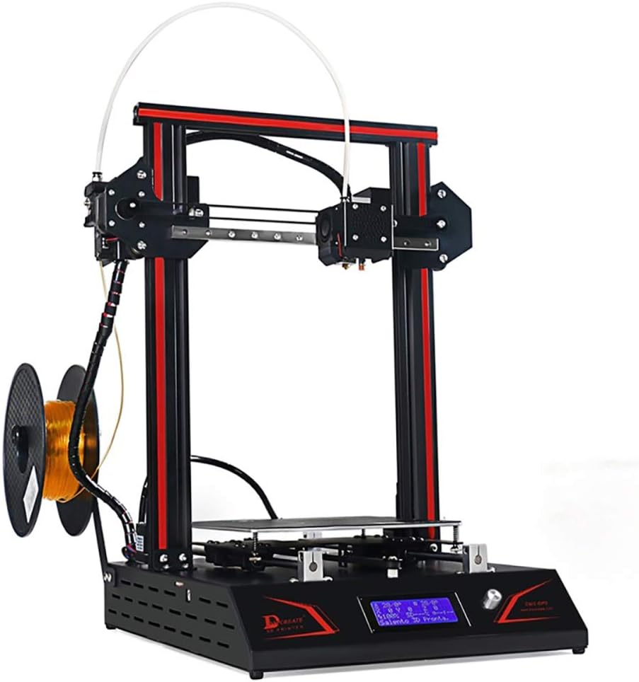 Impresora 3D con pantalla táctil - Velocidad ajustable de 10 a 180 mm-s - Nivelación automática y soporte para tarjeta SD - Potencia 360 W para proyectos FDM