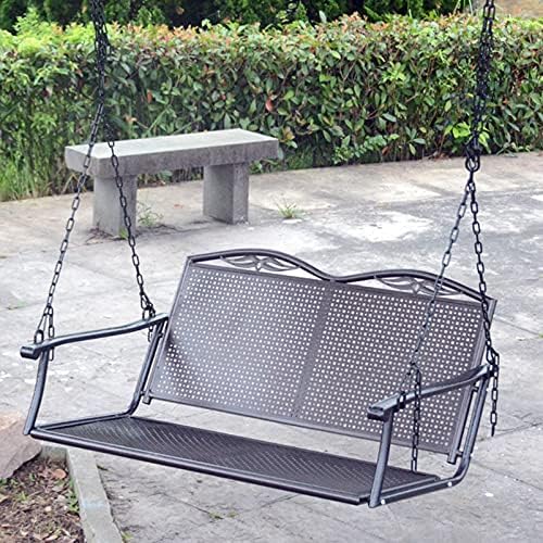 Silla oscilante de ratán - Cesta colgante para balcón jardín y patio - Asiento cómodo para relajación - Diseño suspendido modelo KM-AnDEP1-D para exterior