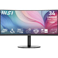 MSI Modern MD342CQP monitor curvo - Pantalla UWQHD de 34 pulgadas y 120 Hz - Panel VA 1500R con KVM y PiP PBP - Altavoces integrados y ajuste ergonómico