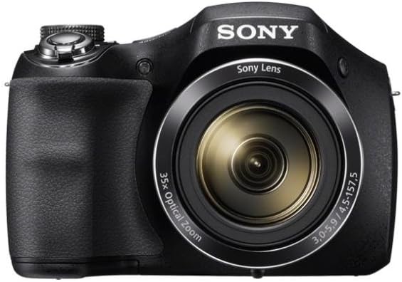 Sony DSC-H300 Cámara compacta - Sensor Super HAD CCD de 20,1 MP con zoom óptico 35x - Vídeo HD 720p y estabilización de imagen - Negra con pantalla de 3 pulgadas