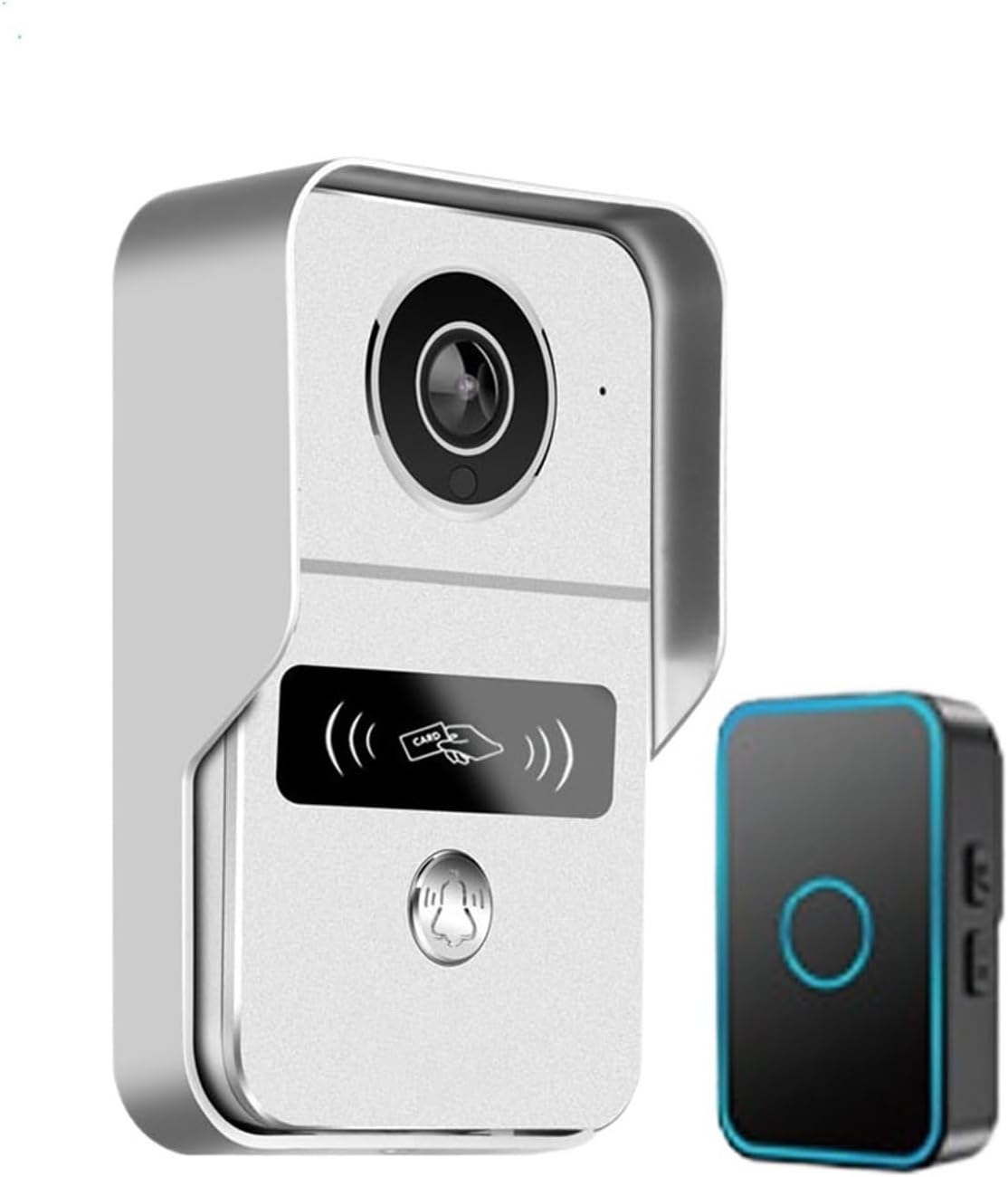 Videoportero OPTEPYOE KW02 Basic Chime - cámara Full HD 1080p con conexión RJ45 PoE - intercomunicador de entrada - módulo opcional de bloqueo y desbloqueo