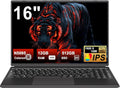 Ordenador portátil 16 pulgadas - Celeron N5095 hasta 2,9 GHz - SSD 512 GB ampliable a 1 TB - Windows 11 WiFi 5G Bluetooth 4.2 negro