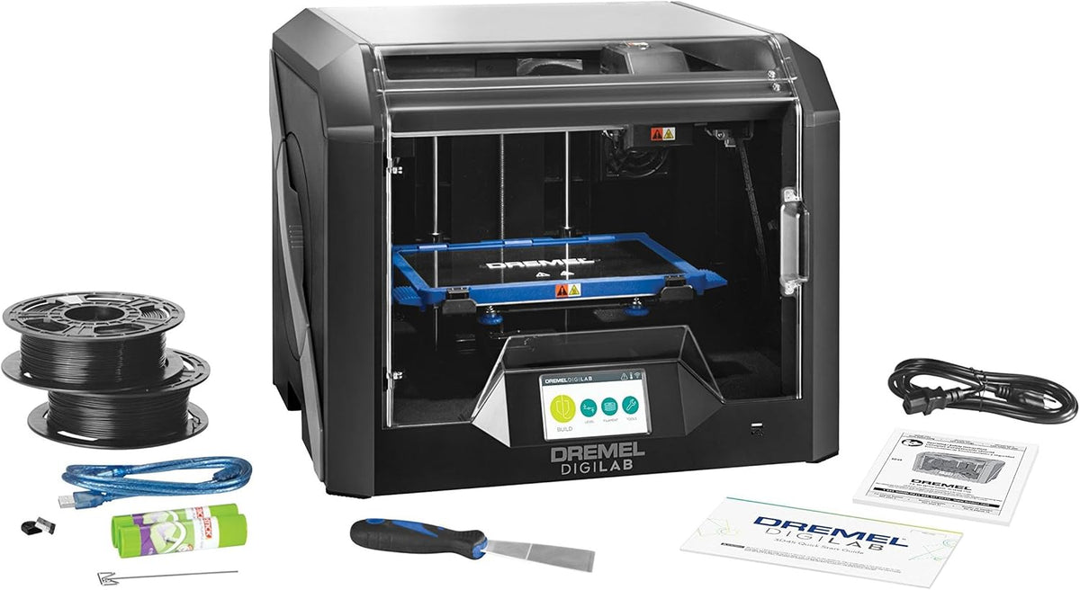 Dremel 3D45 Impresora 3D FDM Inalámbrica - Compatible con Filamento PLA Nylon ABS Eco y PETG - Pantalla Táctil LCD Color con WiFi Volumen 254 x 152 x 170 mm