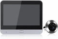 Visor digital OPTEPYOE - pantalla LCD de 4,3 pulgadas con sensor de vídeo - acabado plateado y almacenamiento de 32 GB - compatible con Alexa sin audio ni botón
