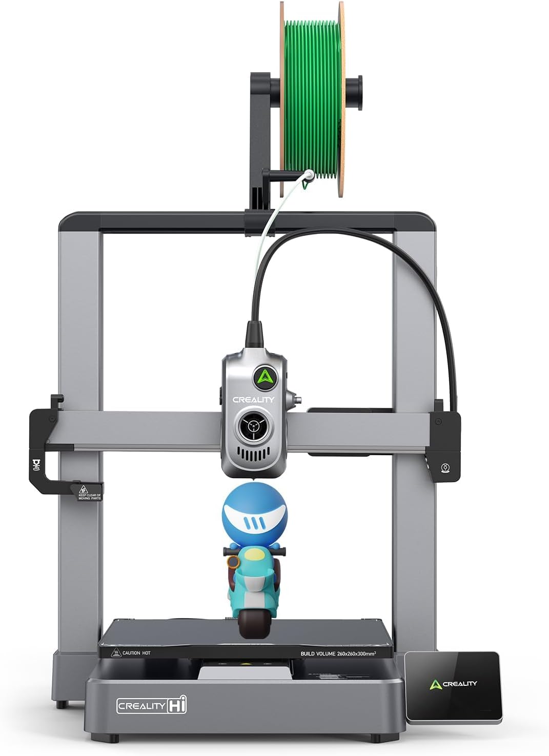 Creality Hi - Impresora 3D FDM 500 mm s compatible con CFS - Volumen 260 x 260 x 300 mm y calibración inteligente - Hotend antiatascos y Wi-Fi